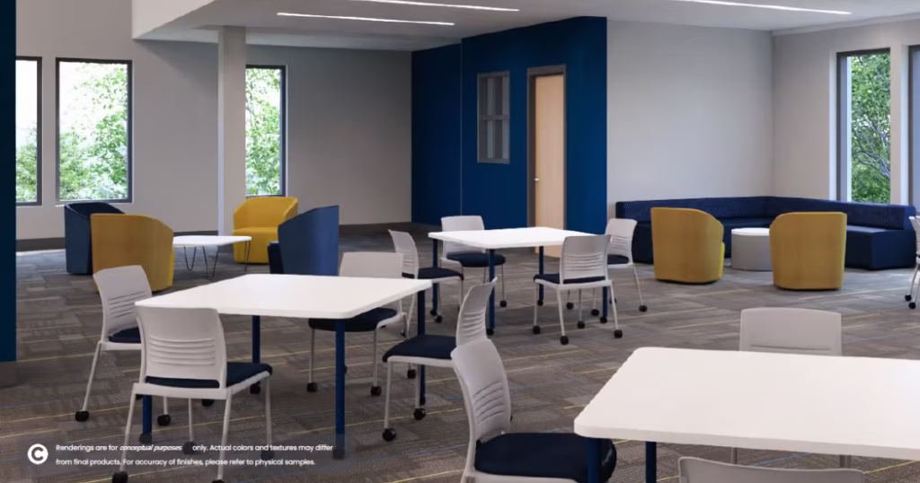 A rendering of the Student Success Center.